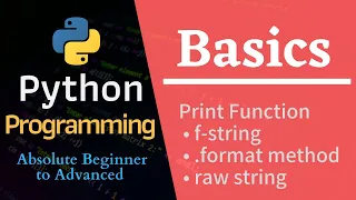 Print Function Python Programming Tutorial