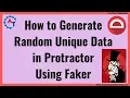Protractor Tutorial 52 - How to Generate Fake or Random Data in Protractor Test Data Genearation