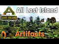 ARK Lost Island ARTIFACTS How To Get It Them ALL For REAL