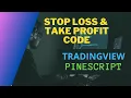 Create Stop Loss and Take profit for your Backtest in Tradingview Pinescript