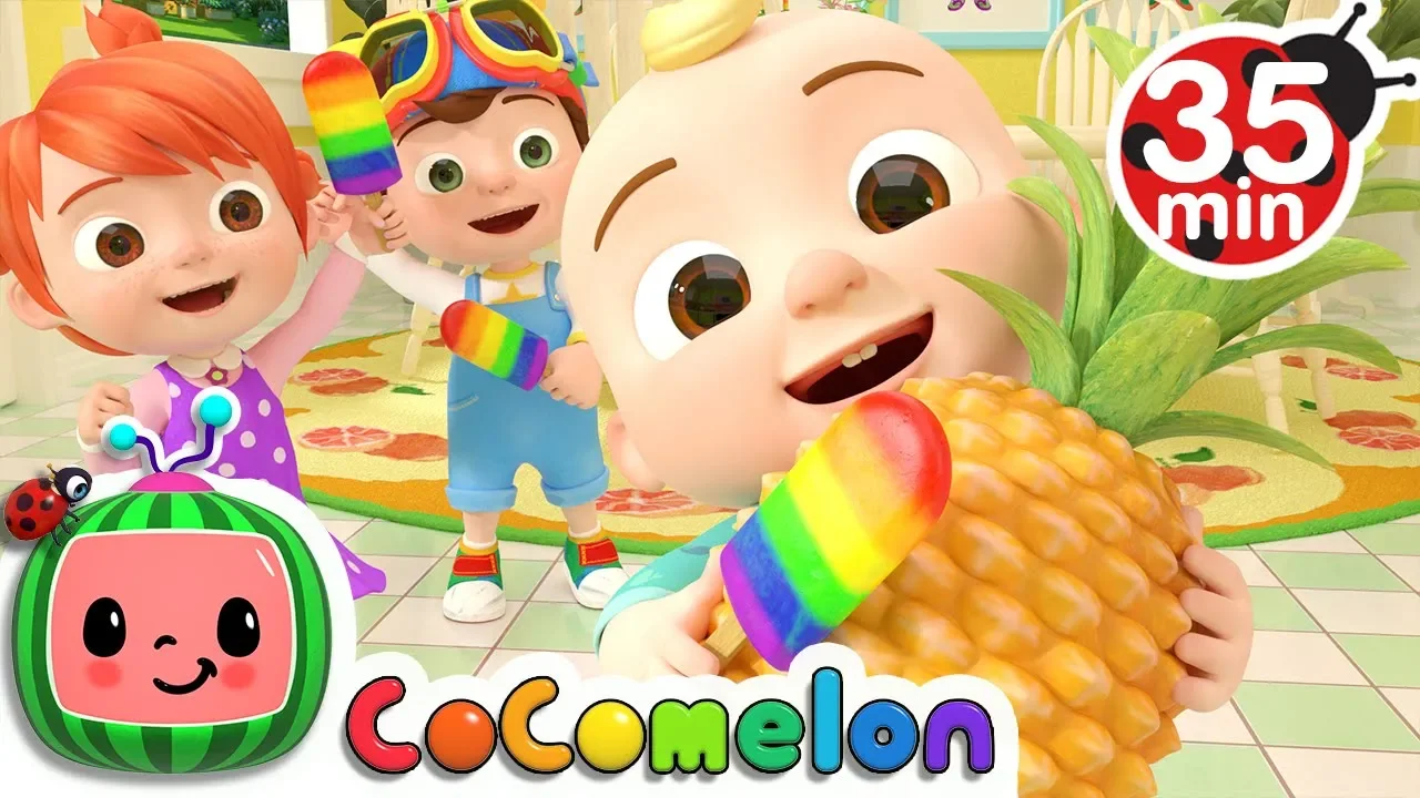 The Colors Song (with Popsicles) + More Nursery Rhymes & Kids Songs - CoComelon