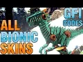 All Bionic Skins ARK Admin Commands - GFI codes