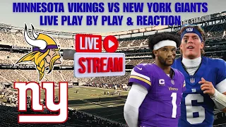 New York Giants vs Minnesota Vikings Live Play by Play Reaction