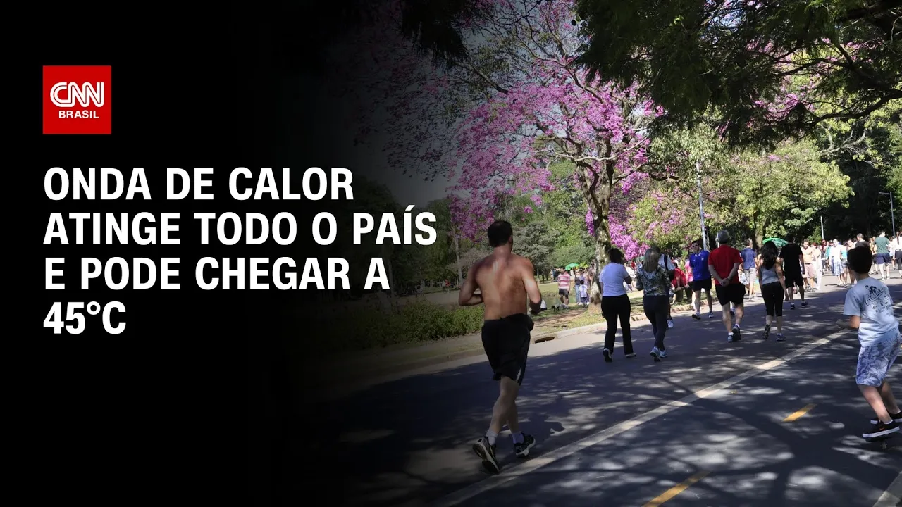 Onda de calor atinge todo o país e pode chegar a 45°C | CNN PRIME TIME