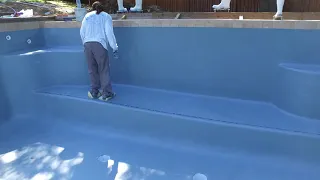 Olathe Kansas inside the pool