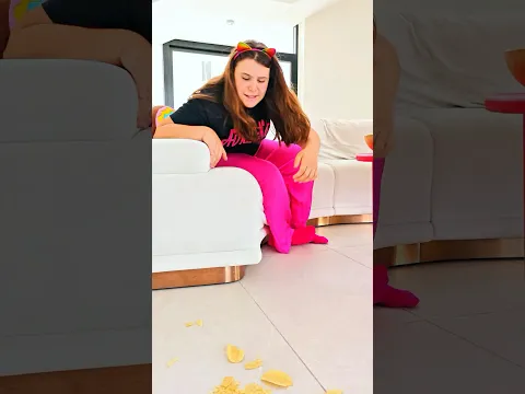 Safety lesson for kids - never eat food from the floor