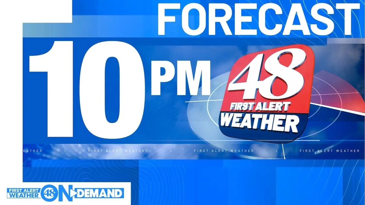 WAFF 48 First Alert Forecast: Tuesday 10 p.m.
