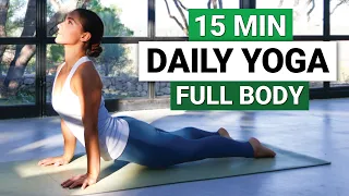 15 Min Daily Yoga Flow Every Day Full Body Yoga Routine