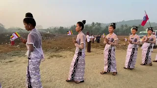 ရိုးရာမပျက် နှစ်ဆန်းတစ်ရက်နိရောက်လီတိုင်း ကန်ဒိုင်းအလှ သဘာဝ၊ အချွိန်ပြင်ကျေးရွာ(ကန်ဒိုင်း) 17.4.2023