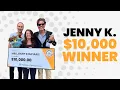 PCH Winner Jenny K of OH Won 10 000 00