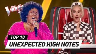 Download INSANELY HIGH NOTES that SHOCK the Coaches on The Voice! MP3