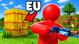 ME PINTANDO PRA ME ESCONDER DOS MEUS AMIGOS NO MINECRAFT!! (Meccha Chameleon)