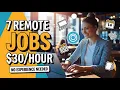 7 Remote Jobs No Experience Earn 15-