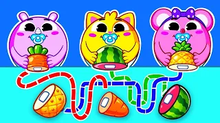 Toy Fruits Learning for Kids 🍍🥥🍎 Kids Songs | Muffin Socks