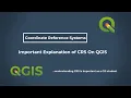 The need to understand Coordinate Reference System CRS as a GIS Student