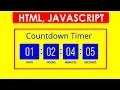 Hindi How to Create countdown timer using HTML Javascript
