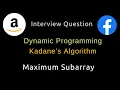 Maximum Subarray - Kadane s Algorithm