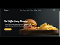 Complete Responsive burger Website Design Using HTML CSS JAVASCRIPT