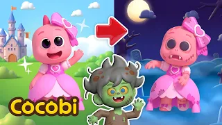 ¡La princesa rosa se convirtió en zombi!🧟‍♀️🩷 | Canciones de Color | Cocobi