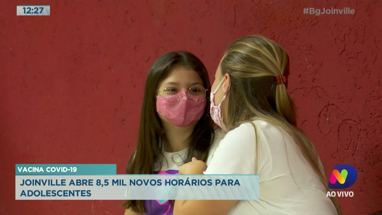 Vacina Covid-19: Joinville abre 8,5 mil novos horários para adolescentes