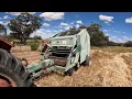Lagu Baling hay with a Howard Bagshaw round baler