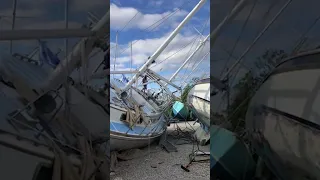 RTU: Our refit is now delayed #hurricaneian #boatrestoration #sailboat