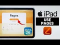 How to Use Pages on iPad for Note Taking iPadOS 26