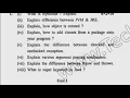 BCA 6th Sem Programming in Core Java Question Paper