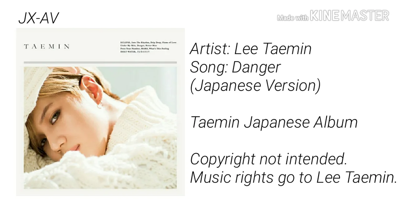 Taemin Japanese Album - Danger [Japanese Version] (Audio)