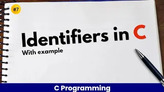Identifier in C with practical example and execution