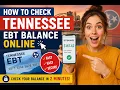 How to check Tennessee EBT balance online