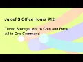 Tiered Storage Hot to Cold and Back All in One Command - JuiceFS Office Hours