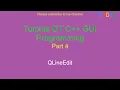 QT C GUI Tutorial 4 - QLineEdit