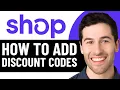HOW TO ADD DISCOUNT CODES OR COUPONS ON SHOP APP 2026 FULL GUIDE
