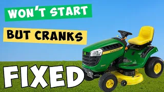 Riding mower turns over but doesn t start