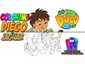 Diego and Baby Jaguar - Dora the Explorer Coloring Pages for Kids Nickelodeon Nick Jr