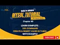 Chapter - 9 DDL Command How to Create Insert values in the Table SQL tutorial with example 2023