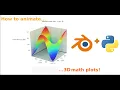 How to animate 3D math contour plots in Blender