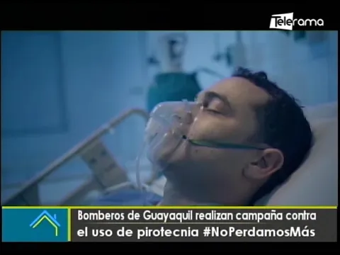 Bomberos de Guayaquil realizan campaña contra el uso de pirotecnia #NoPerdamosMás