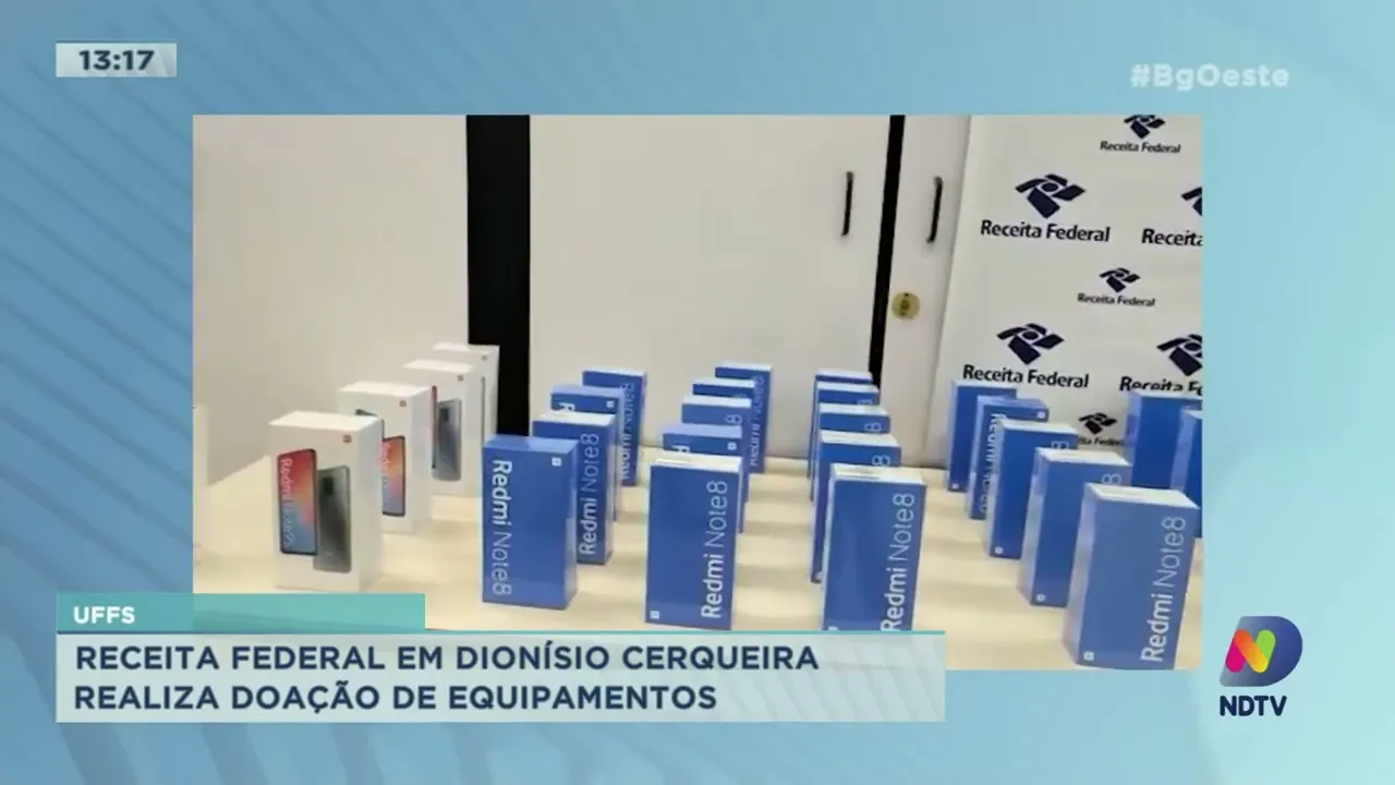 Receita Federal doa equipamentos tecnológicos para UFFS