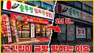 고깃집은 왜 망한 자리에 또 생길까? - 비슷한 고깃집들이 서로 경쟁하다 무너지는 이유