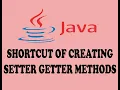 SHORTCUT WAY OF CREATING SETTERS AND GETTERS METHODS IN JAVA URDU HINDI