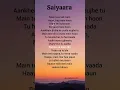 Shreya ghoshal - saiyaara (lyrics) #saiyaara #song #songlyrics #hindisong #lyrics