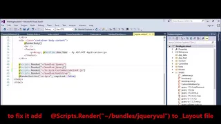 MVC - Fix Error