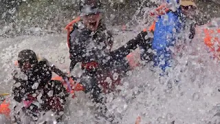 Who went OVERBOARD white water rafting?! 