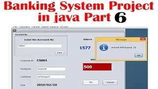 Complete Bank Management System Project in Java with Source Code Java Projects part 6