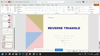 Reverse Triangle Pattern Program using java in Hindi