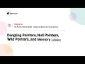 4 6 Dangling Pointers Null Pointers Wild Pointers and Memory Leaks