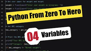 Variables Python From Zero To Hero - Episode 4
