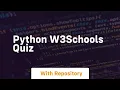 python w3schools quiz